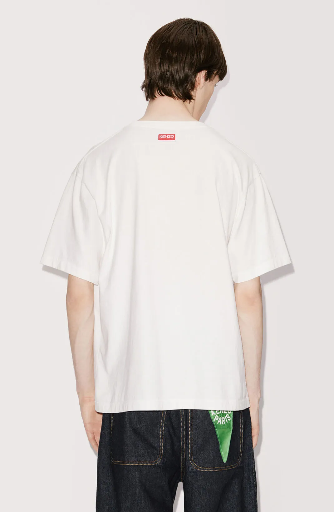 Kenzo BOKE FLOWER 2.0 University Jungle Team 'BOKE FLOWER' T-SHIRT Color: Black Apricot White Size: M L XL XXL Three Standards Style Number: K 50